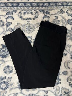 Athleta Black Trekkie Pants with Belted Waist